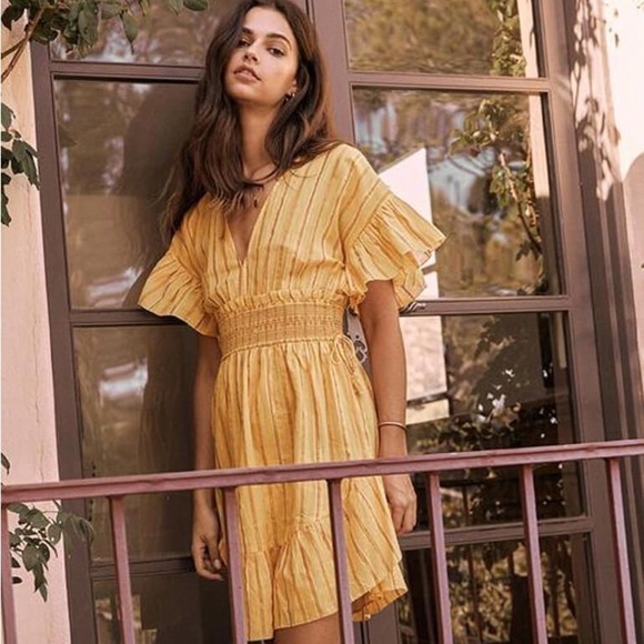 SAYLOR Adrianne Ruffle Sleeve Mini Dress - Picture 1 of 7